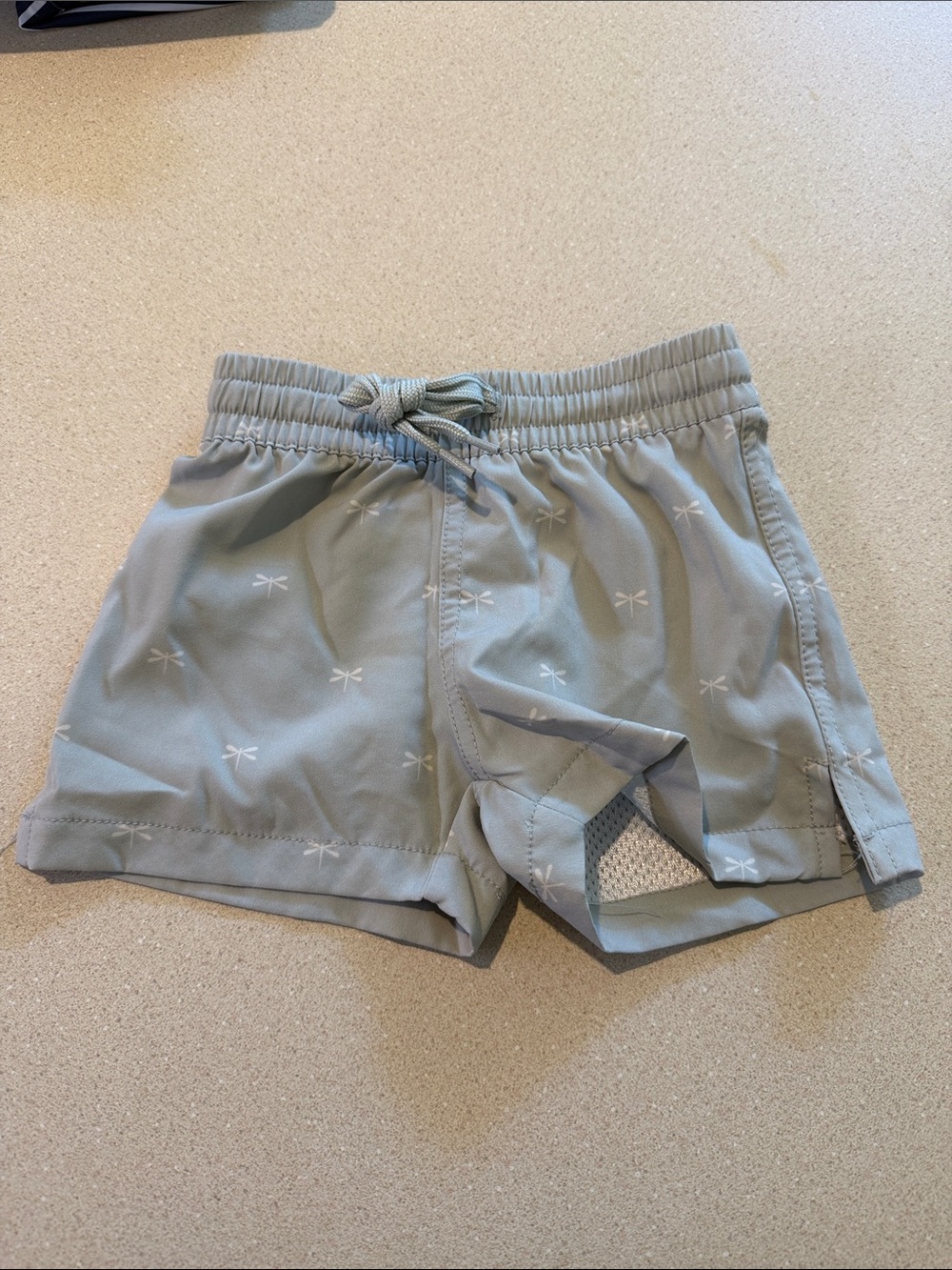 Jamie Kay Light Blue Dragonfly Print Swim Trunks